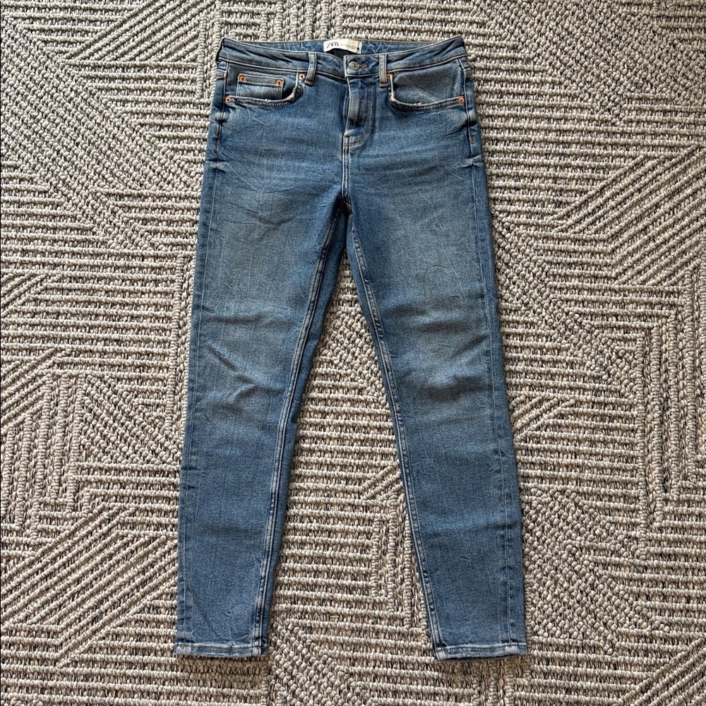 Zara Women's Skinny Jeans - Blue